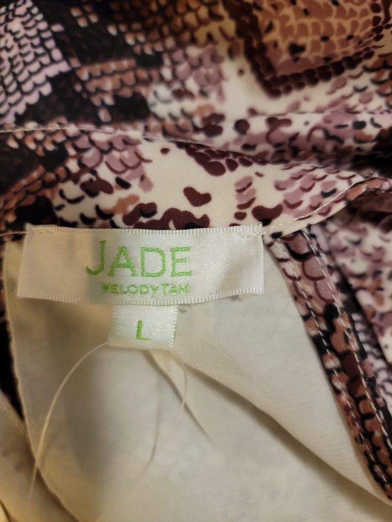 anthropologie-Jade Melody TAM Women's Sz (L) Sleeveless Snake Top image 15