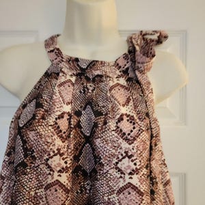 anthropologie-Jade Melody TAM Women's Sz (L) Sleeveless Snake Top image 7
