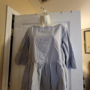 anthropologie Haley and The Hound Women's Seersucker Button Back Top Size Small image 1