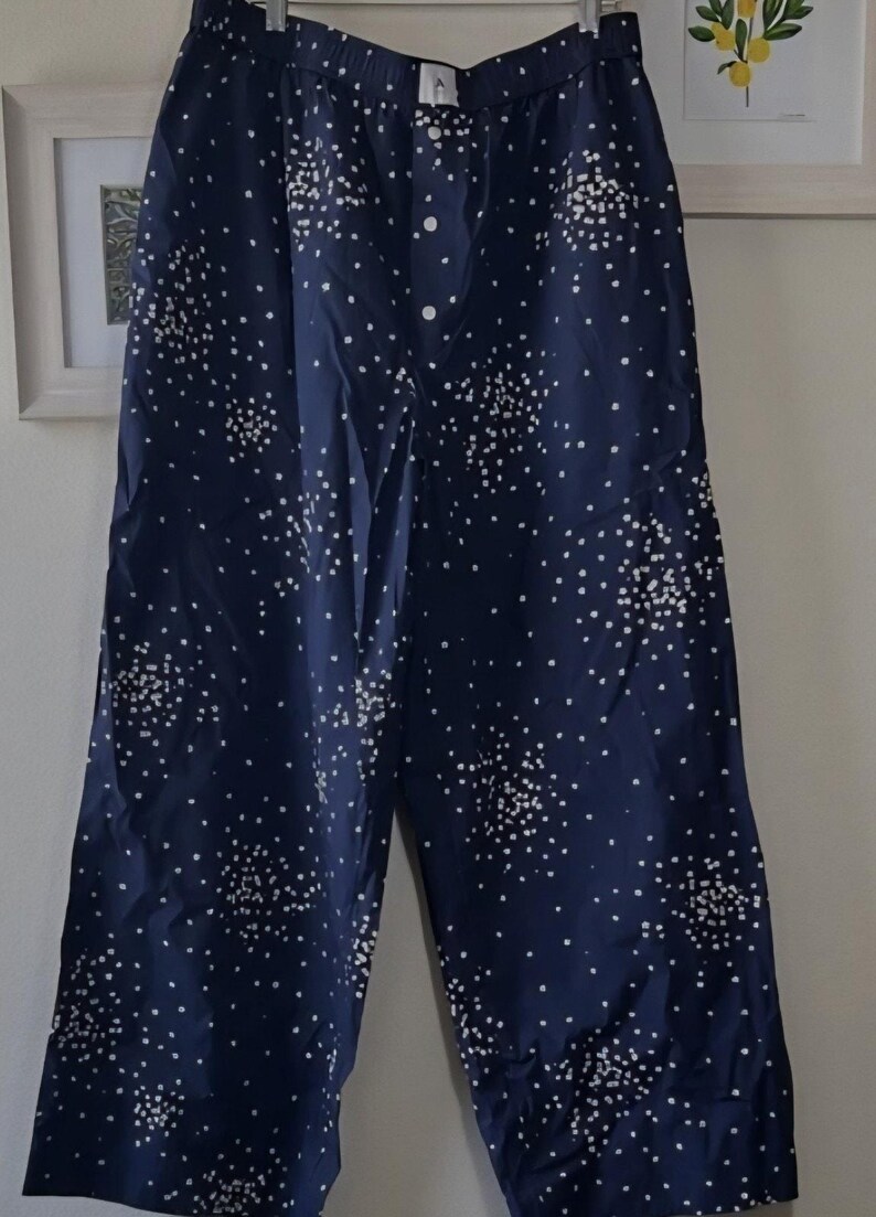anthropologie Womens Wren boxer sleep pajama pants Dark Navy Stars Size Large image 6