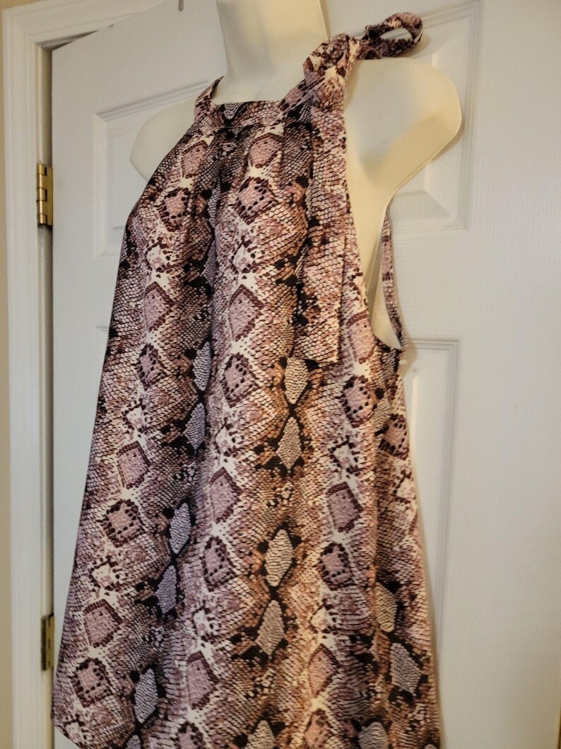 anthropologie-Jade Melody TAM Women's Sz (L) Sleeveless Snake Top image 6