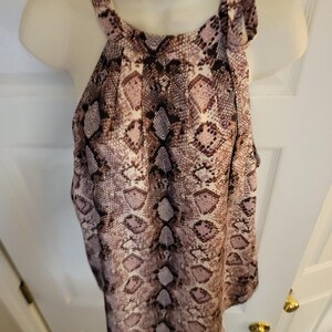 anthropologie-Jade Melody TAM Women's Sz (L) Sleeveless Snake Top image 9
