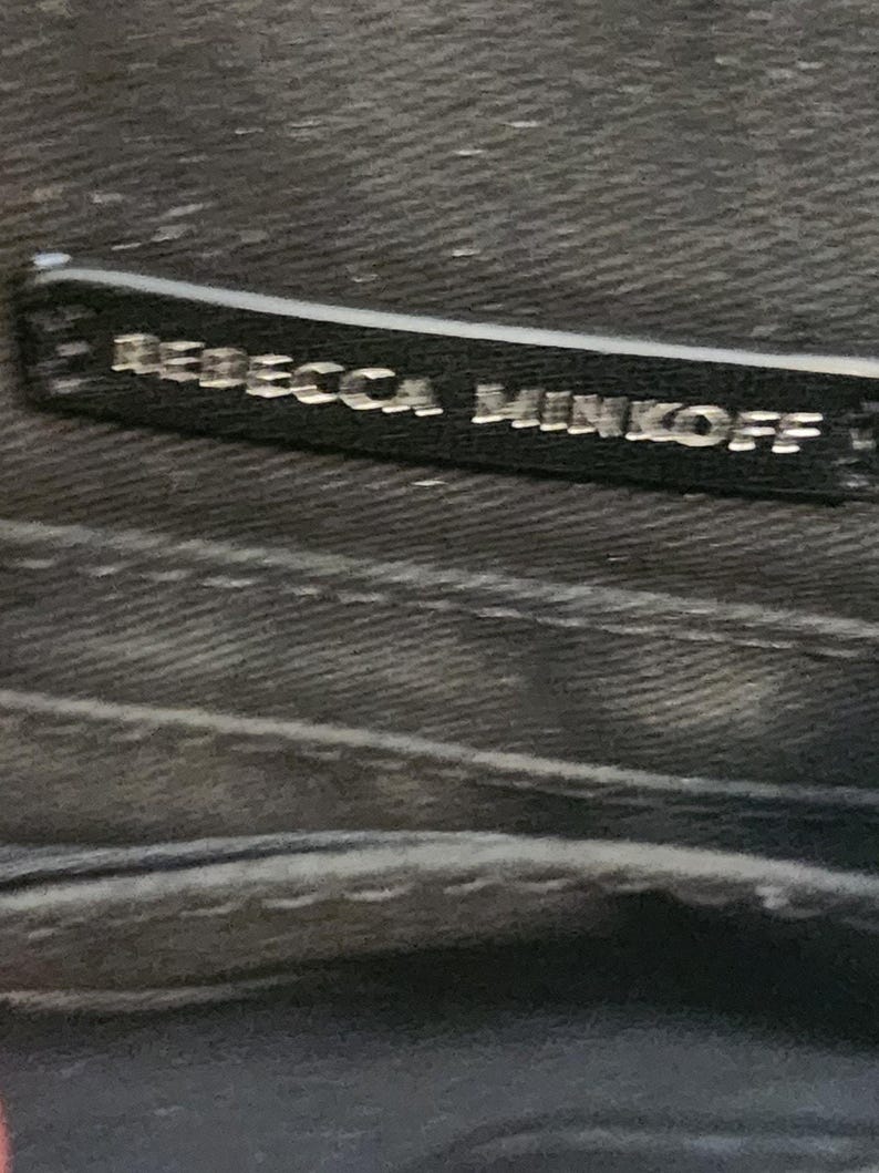 Rebecca Minkoff Womens Small Leather Crossbody Black EUC image 10