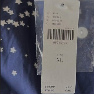 anthropologie Womens Wren boxer sleep pajama pants Dark Navy Stars Size Large image 5