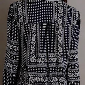 Maeve anthropologie Women's Art House Navy Polka Dot Size 4 image 9