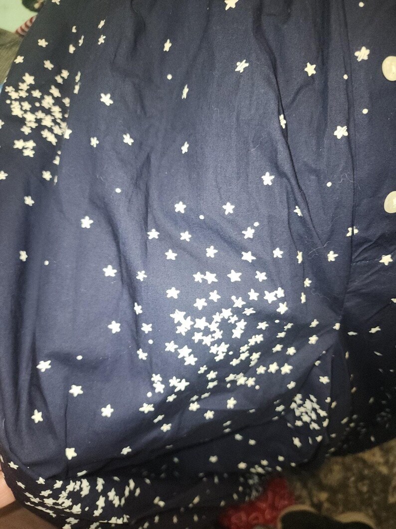anthropologie Womens Wren boxer sleep pajama pants Dark Navy Stars Size Large image 2