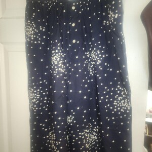 anthropologie Womens Wren boxer sleep pajama pants Dark Navy Stars Size Large image 11
