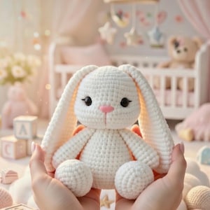 Crochet Bunny Pattern – Amigurumi Plush Toy PDF (Digital Download)