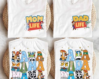 Disneyland Toy Story Mom Dad Shirt, Toy Story Mom Dad Life Tee, Mother and Father Gift Shirt, Toy Story Family, Disneyland Family Trip Shirt