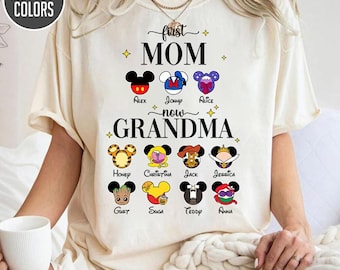 Personalized First Mom Now Grandma DisneyShirt, Custom Name Mama's Garden Grandma's Garden Happy Mother's Day Shirt, Gift for Grandma