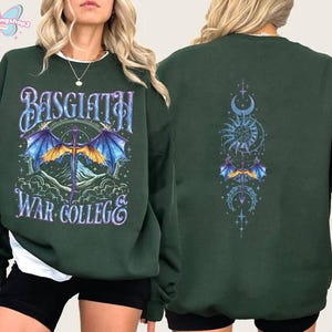 Basgiath War College Dragon Shirt, Fourth Wing Dragon Rider Shirt, Tairn Andarna Tee, Onyx Storm Gift for Fantasty Reader, Gift For Bookish image 2