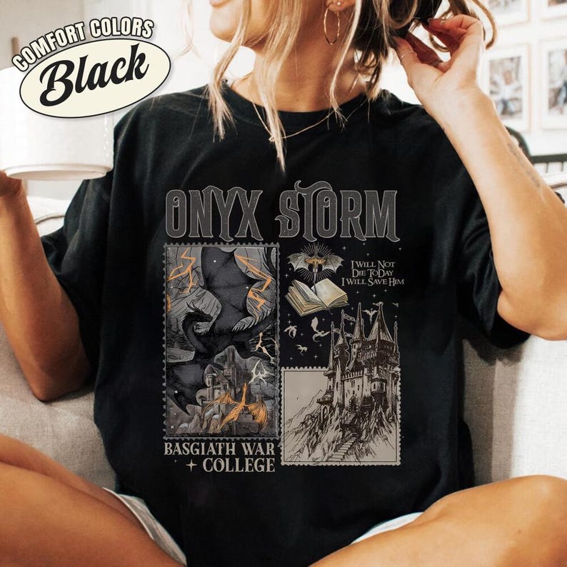 Fourth Wing Broccoli Quest Squad Bookish Shirt, Onyx Storm Shirt, Fourth Wing Quest Squad Tee, Romantasy Gift For Book Lover, Reader Gift afbeelding 6