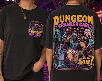 Camiseta de Carl de Dungeon Crawler, Camiseta "No me romperás", Camiseta de la princesa dona, Regalo para fans de LitRPG, Camiseta para lectores de fantasía, Merchandising de BookTok, Camiseta para gamers