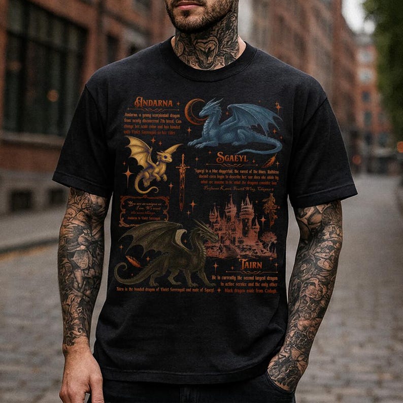 Fourth Wing Quest Squad Shirt, Basgiath War College Shirt, Ridoc Tee, Dragon Rider Shirt, Rebecca Yarros, Fourth Wing, Violet Sorrengail Bild 5