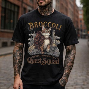 Fourth Wing Broccoli Quest Squad Bookish Shirt, Onyx Storm Shirt, Fourth Wing Quest Squad Shirt, Romantasy Gift For Book Lover, Reader Gift immagine 5