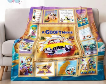 A Goofy Movie Blanket | Goofy Max Goofy Fleece Blanket | Mickey and Friends Blanket | Disneyland Blanket Throw Blanket for Bed Couch Sofa