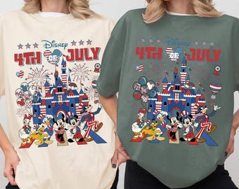 Disneyland Mickey & Friends, Happy 4th Of July Tee, Party In The USA, American Patriotic Tshirt, Independence Day, Fourth Of July Shirt