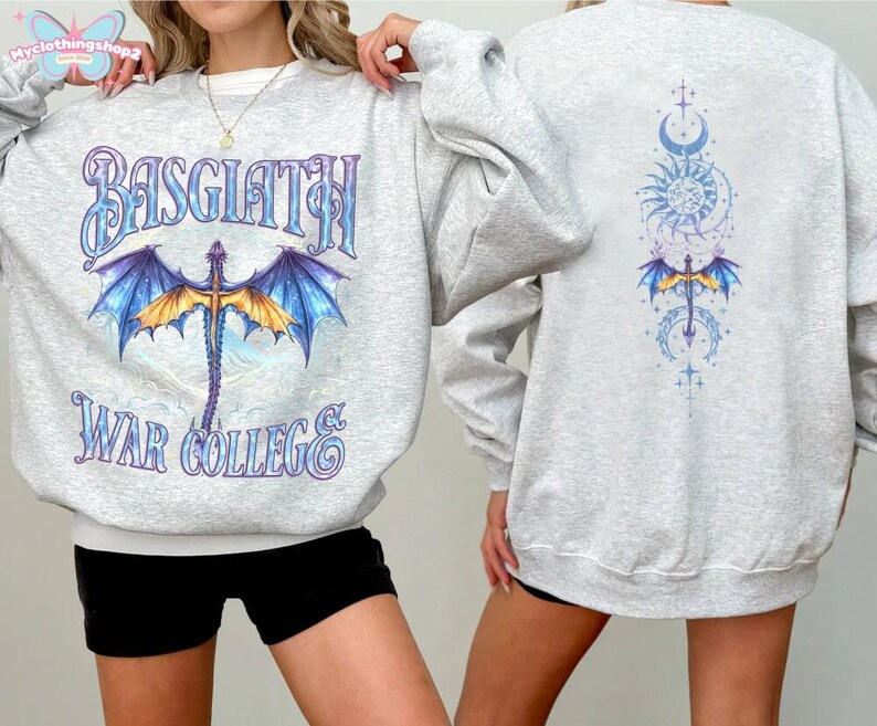 Basgiath War College Dragon Shirt, Fourth Wing Dragon Rider Shirt, Tairn Andarna Tee, Onyx Storm Gift for Fantasty Reader, Gift For Bookish image 6
