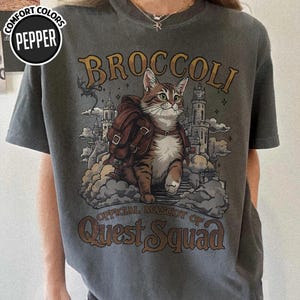 Fourth Wing Broccoli Quest Squad Bookish Shirt, Onyx Storm Shirt, Fourth Wing Quest Squad Shirt, Romantasy Gift For Book Lover, Reader Gift immagine 3