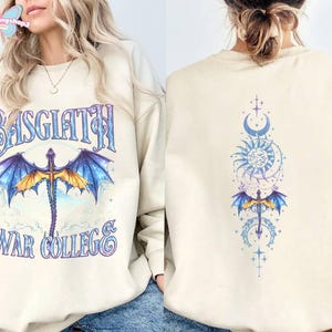 Basgiath War College Dragon Shirt, Fourth Wing Dragon Rider Shirt, Tairn Andarna Tee, Onyx Storm Gift for Fantasty Reader, Gift For Bookish image 5