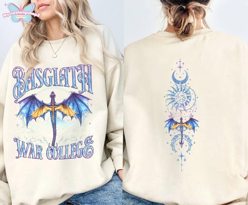 Basgiath War College Dragon Shirt, Fourth Wing Dragon Rider Shirt, Tairn Andarna Tee, Onyx Storm Gift for Fantasty Reader, Gift For Bookish image 5