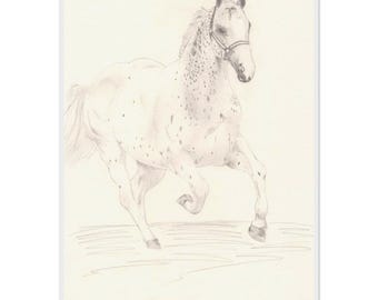 Hand-Drawn Fine Art Print on Museum-Quality Matte Paper, Wooden Framed by Daniela Fogaça