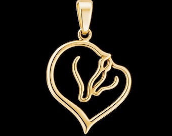 Horse Pendant 18K
