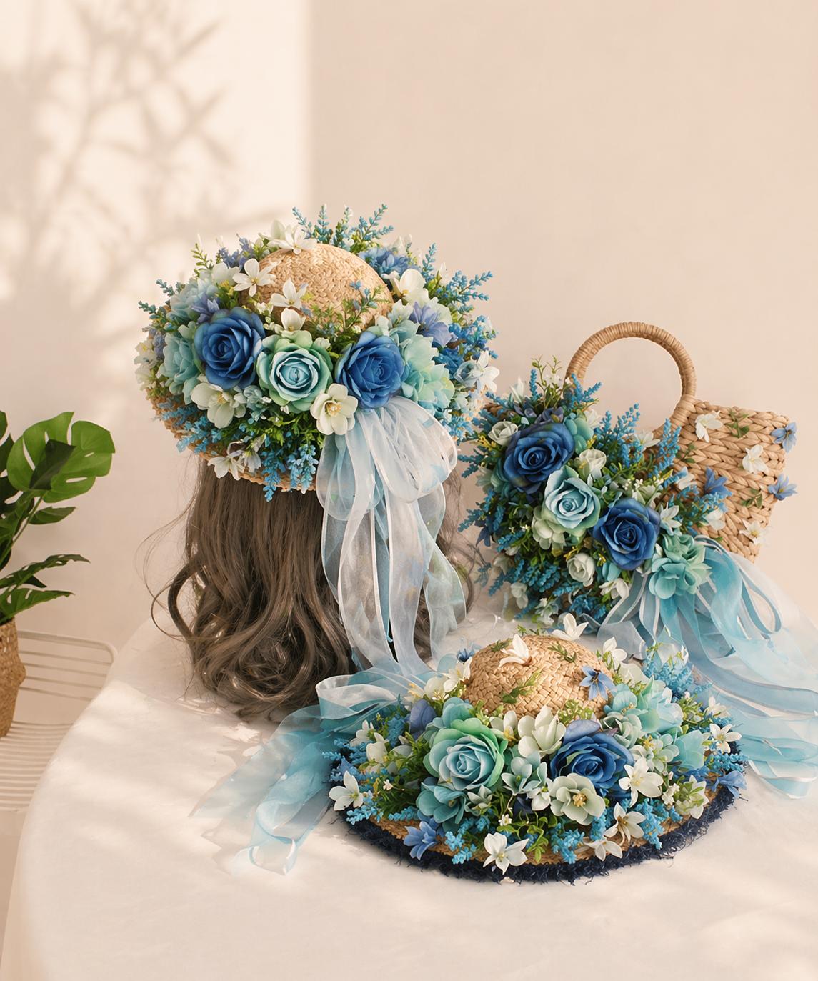 Spring Staw Hat Summer Spring Straw Hat for Women, Vintage Floral Beach Sun Hat ...