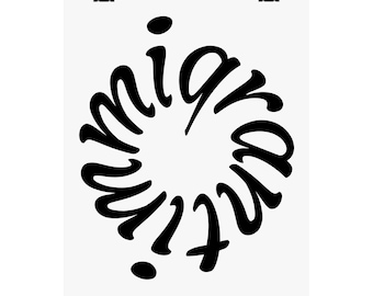 spirale d'immigrants | Poster vertical mat