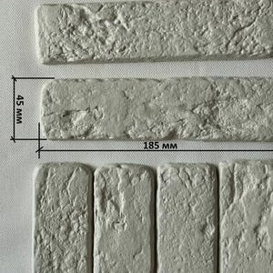 Handmade White Slim Gypsum Brick Veneer Tiles, Lightweight Loft Wall Cladding