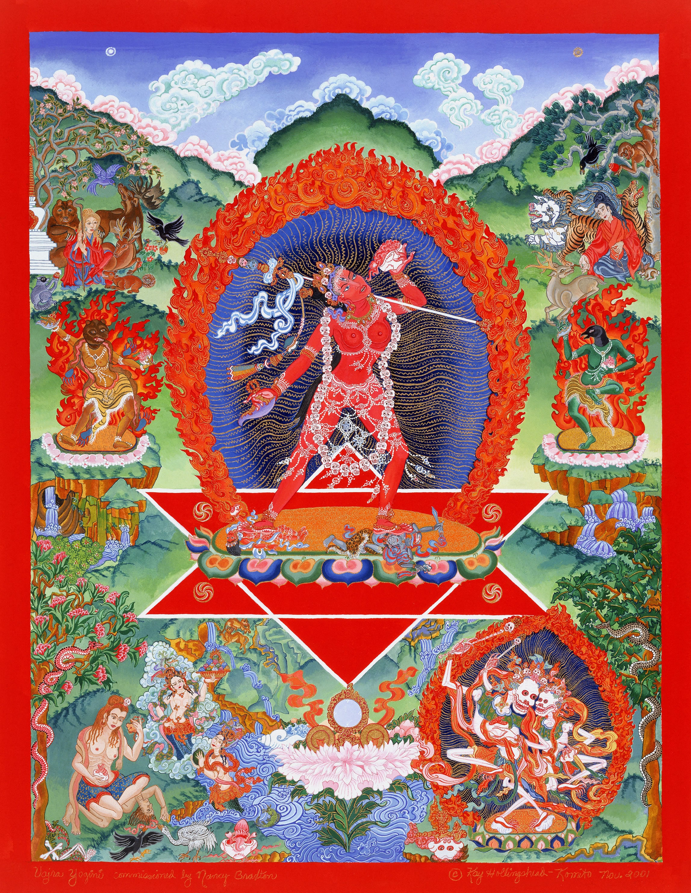 Vajrayogini / Vajradakini Tibetan Thangka. Female Buddha. - Etsy