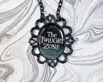 In The Twilight Zone Black Pendant Necklace