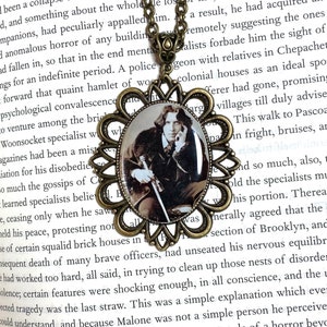 Oscar Wilde Bronze Pendant Necklace