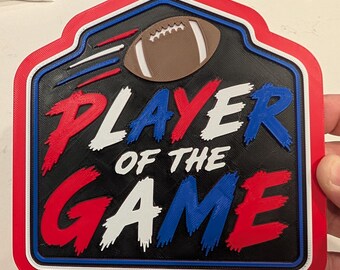 Player of the game Hype Chain- Custom Colors Available!!