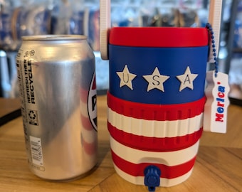 12 oz. USA Can Koozie and Nail Saver Can Opener