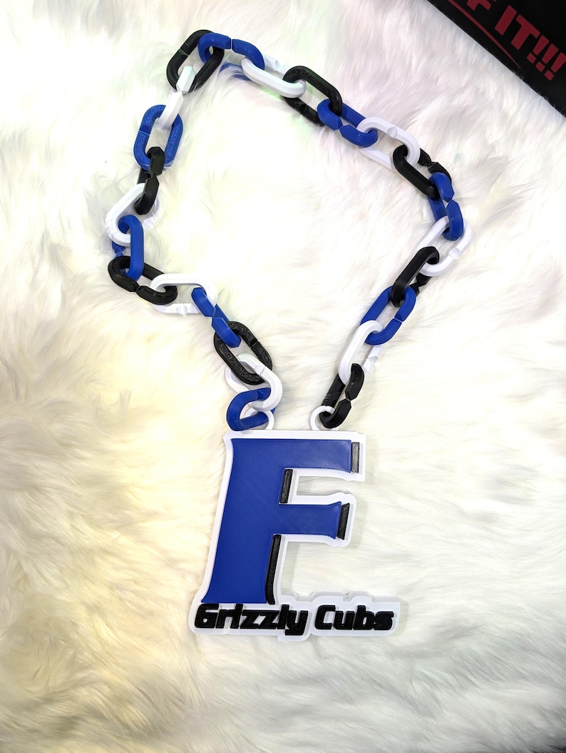 Custom School Spirit Hype Chain - Etsy