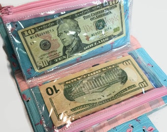 cash envelope wallet etsy