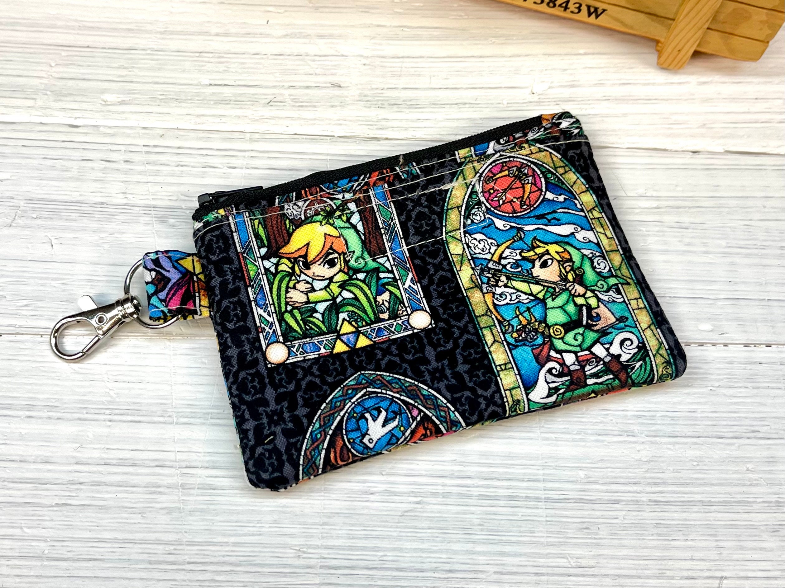 Video Game Wallet: Stained Glass Gaming ID Holder With Zipper - Etsy