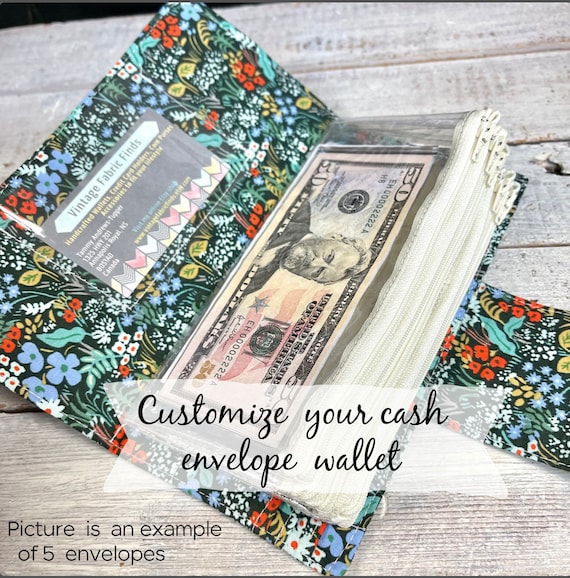 Cash envelope wallet for women