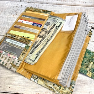 Portafoglio da donna - Money System - Portafoglio Klimt - Buste per soldi - Portafoglio - Porta carte di credito - Organizer multi-carta