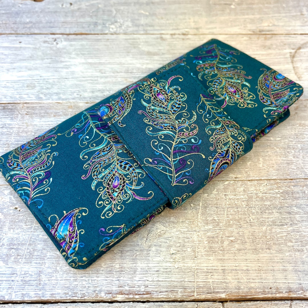 Checkbook Cover Paisley Checkbook Holder Fabric Checkbook Sleeve Gift