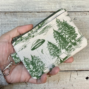 Porte-carte d'identité extraterrestre - Portefeuille à emporter - Cadeaux pour elle - Pochette zippée - Porte-cartes de débit