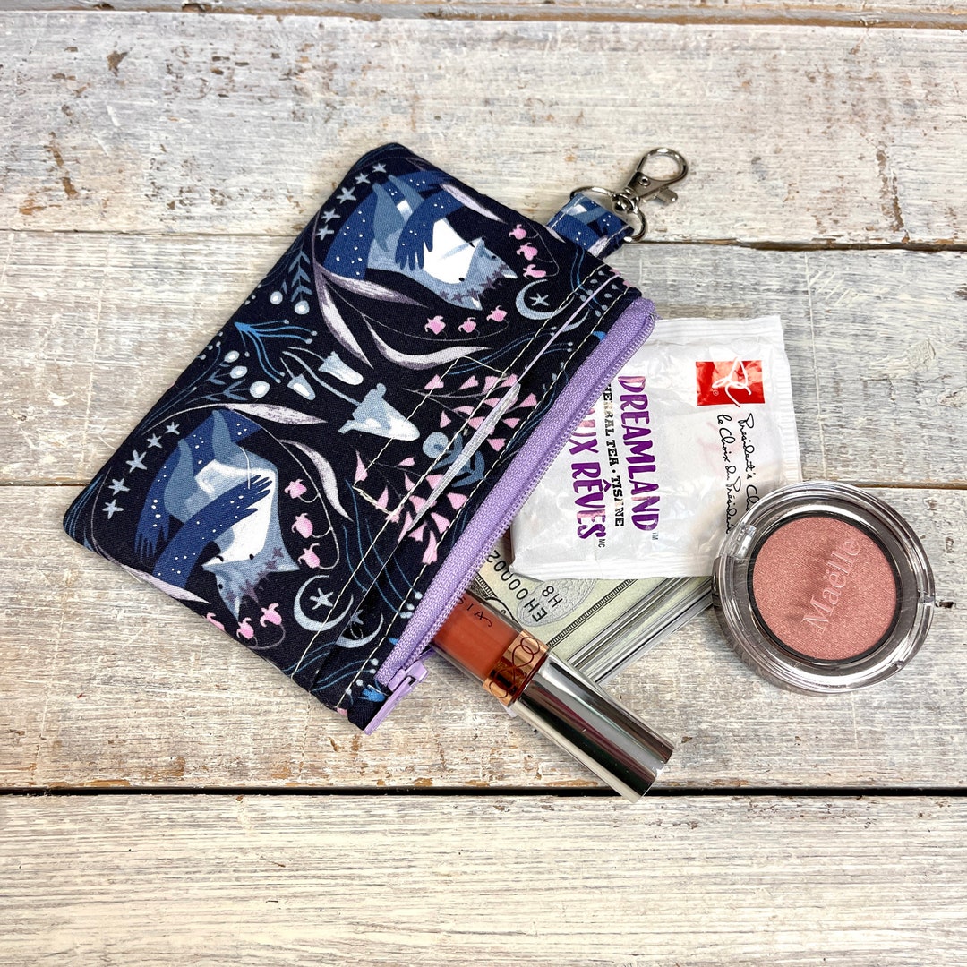 Fox Mini Wallet ID Holder Wristlet Wallet Grab and Go Etsy