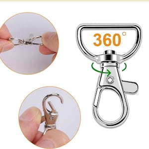 Metall Lanyard Haken Swivel Snap Karabinerverschluss Clips