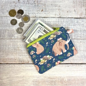 Ritssluitingszakje - Geschenken voor haar - Geschenken Onder 10 - Gift Card Houder - Minimalistische Portemonnee - ID Hold - Mammoet - Cute Purse