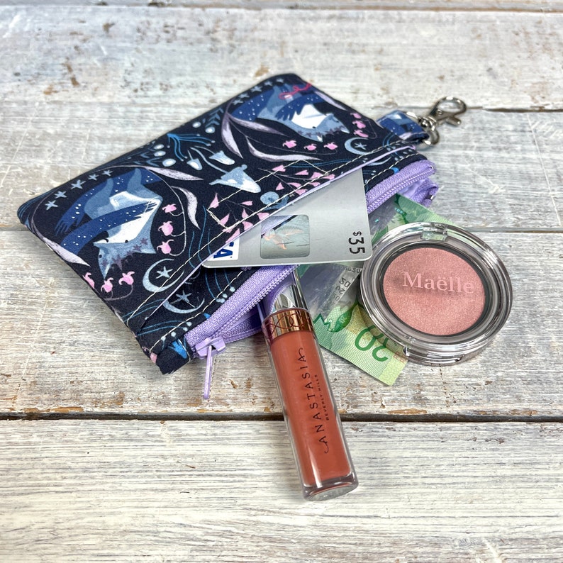 Fox Mini Wallet ID Holder Wristlet Wallet Grab and Go Etsy