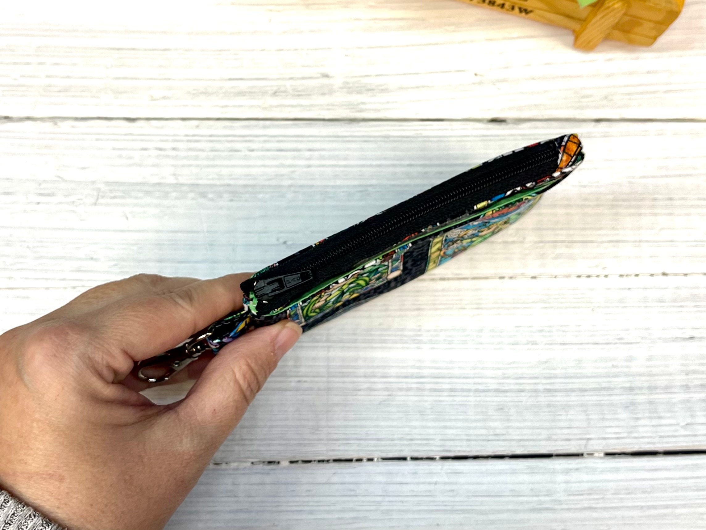 Video Game Wallet: Stained Glass Gaming ID Holder With Zipper - Etsy