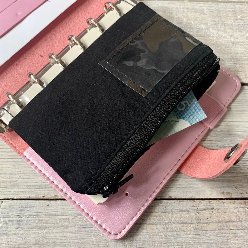 Pocket Size Planner Clear Vinyl Zippered Pouch Planner Etsy