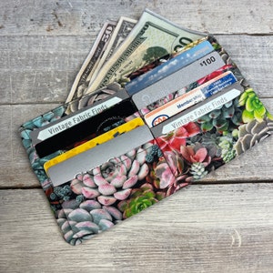 Customize Your Own Mini Wallet - Purse Organizer - Minimalist Wallet - Choose your Fabric
