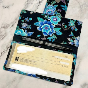 Checkbook Cover - Checkbook Holder - Fabric Chequebook Cover - Gift for Women